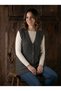 Mother's Vest Classic Patterned Knitted Wool Cotton Blend Vest with Pockets - 4