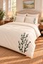 Lara Sim Embroidered 100% Cotton 6 Piece Double Luxury Duvet Cover Set