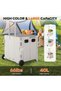 Rolling Storage Bin,Foldable Utility Cart with Swivel Casters - 2