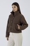 Velvet Fabric Short Coat - 2