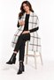 Women's Plaid Patterned Soft Textured Tasseled Knitwear Shawl - 2