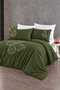 Elegant Luxury Butterfly Embroidered 100% Cotton Double 6-Piece Duvet Cover Set - 2