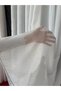 Lara Silver Glitter Spotted Tulle Curtain 1/3 Non-Crinkle No Ironing Required - 2