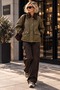 Heritage Field Oil Textured Velvet Coat with Collar Detail - 6