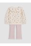 Lcw Baby Ecru Floral Baby Girl Set - 2