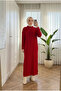 Women's Ribbed Knitwear Loose Long Dress - 4