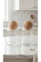 Borosilicate Glass Jar with Wooden Ball Lid 750 ml Coffee Tea Storage Jar - 2