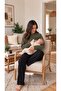 Women's Hooded Breastfeeding Sweatshirt - Long Sleeve Maternity Sweatshirt with Breastfeeding Feature - 2