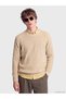 Özmarka New Season Beige Crew Neck Men's Knitwear Sweater - 2