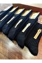 Double Layer Organic Cotton Seamless Comfortable Winter Men's Socks 6-Pack (Black) - 2
