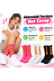 Wak unisex flame patterned socks 3-piece set cotton long socks seamless breathable daily sports socks soft - 4