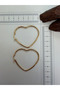 316l surgical steel heart earrings gold color heart hoop earrings
