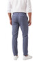 Men's Slim Fit Striped Blue Fabric Trousers – Drawstring Elastic Waist Lycra Sports Trousers 2700240 - 5
