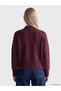 Peak New Season Plum Oversized Women's Knit Sweater - 4
