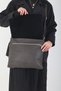 Genuine Leather Large Size Daily Use Women's Saddle Bag Shoulder and Messenger Bag / Women's Brown Saddle Bag - 6