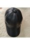 Unisex Special Edition Needle Hole Textured Genuine Lambskin Baseball Cap - 3