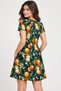 Women's Short Sleeve Pocket Graphic & Thematic Pattern Dress - 3