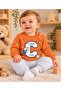 100% Cotton Snap-On Shoulder Teddy Bear Printed Top and Bottom 2-Piece Seasonal Baby Set - 6