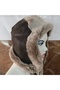 Unisex 100% Sheepskin Usanka Genuine Lambskin Pilot Hat with Ears - 3