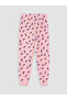 Vizyon New Season Pink Patterned Girls' Pajama Set - 5