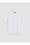 Vizyon New Season White Crew Neck Combed Cotton Men's T-Shirt - 5