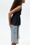 Lace-trimmed peplum top - 3