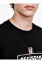 Black Regular Fit Beşiktaş Printed Men's Pajama Set - 3