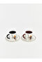 Lcw Home Mixed Bear Teddy Printed 2-Person Porcelain Coffee Cup Set - 4
