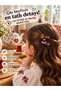 Tea Cup and Teapot Patterned 2-Piece Hair Clip Set for Girls – Cute Hair Accessory with Tea Theme - 2