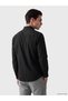 Peak New Season Black Slim Fit Gabardine Men's Shirt - 4
