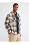 Quality Pieces from Çelebi Store Comfortable Fit Checkered Embroidered Men's Lumberjack Shirt Jacket - 2