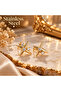 Gold Color Steel Anti-Allergic Polar Star Model Earrings