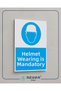 Mandatory to Wear a Hard Hat - Occupational Safety Board Sticker 20X28 cm - 4