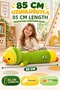 85 cm Long Avocado Duck Plush Toy Green Soft Large Size Sleeping Companion Decorative Pillow XL - 2
