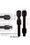2-Pack Coffee Color Adjustable 3m Adhesive Drawer Cabinet Child Safety Lock Refrigerator Window Lock - 5