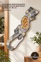 4 Pieces Wooden Wall Hanging Lizard Figure – Decorative Wall Ornament, Wooden Lizard Wall Decor Galileo-21 50 cm