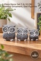 3 Piece Wooden Owl Figure Set – Set of 3 Decorative Pieces with Dimensions 7-8-10 Cm, Tabletop Ornament, Owl Figurine