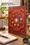 5 Stoned Leather Notebooks – Notepad, Diary, Journal and Notebook, 26 X 18 cm