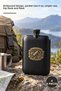 4 Stainless Steel Flasks – Embossed Design, Pocket Size 6 Oz, Single Portable Use, Hip Flask and Flask