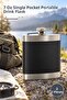 2 Pieces Stainless Steel Flask – 7 oz Single Pocket Flask Portable Beverage Bottle Flask