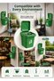 Green Wall-Mounted Ashtray – Self-Adhesive Lid Ashtray with Stainless Steel Container - 4