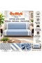 Cotton Non-Slip Zigzag Sofa Cover (170X210) - Indigo