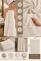 Cream Bath Towel 100% Cotton Water Absorbent Soft Daily Use - 2