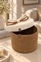 Christmas Wicker Rope Decorative 20X26 Lid Wicker Rope Basket Weave Rope Basket Organizer Storage Box Home Office Kitchen Bathroom Bedroom Multipurpose - 2