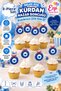8-Piece Deluxe Eva Toothpick Evil Eye Bead Cupcake Decoration Birthday Circumcision Mevlüt Celebration Party Decoration