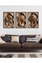 Boho Style African Woman 3 Piece Wooden Framed Painting Act - 4