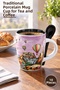 10 Pieces of Regional Porcelain Mugs – Traditional Porcelain Mug Cup for Tea and Coffee