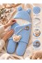 100% Cotton Extra Soft Winter Baby Blanket Swaddle Toy Sleeping Bag with Teddy Bear Ears - 3