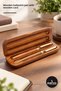 5 Pieces Ballpoint Pens – Design Gift with Wooden Box, Wooden Pen and Wooden Box, Wooden Ballpoint Pen