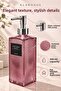 Premium Textured Glass Liquid Soap Dispenser – 500ml - 23 X 7 X 7 cm - 2